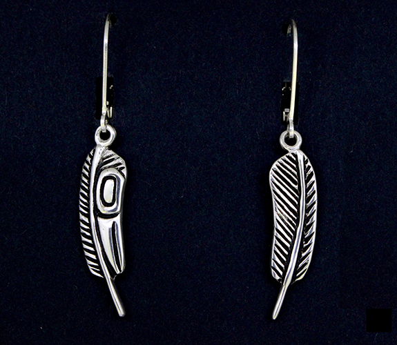 "Raven Feather" Earrings - Jeff Mckenzie